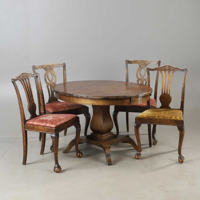 Zestaw do salonu , stół i 4 krzesła