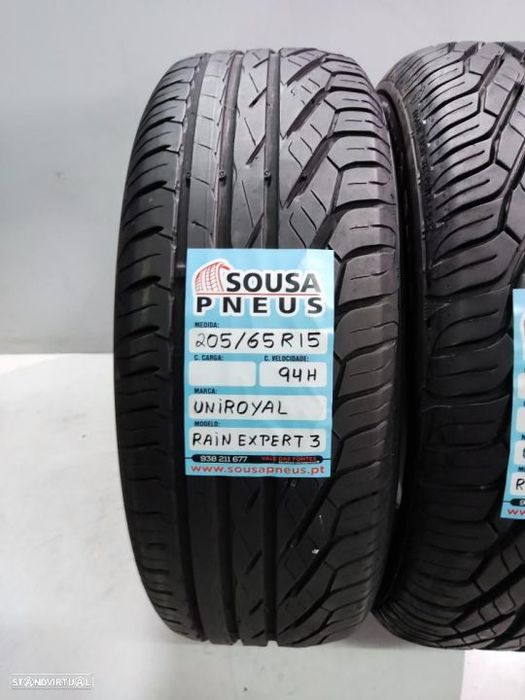2 pneus semi novos 205-65r15 uniroyal - oferta dos portes