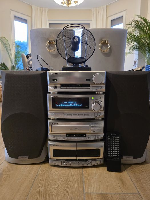 Wieża Kenwood 4 deki Amplifier, Tuner, 6xCD, 2x kaseta