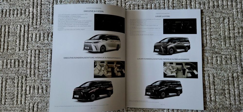 Prospekt Lexus LM 350H AWD na innej BMW 7, 8 , AMG !