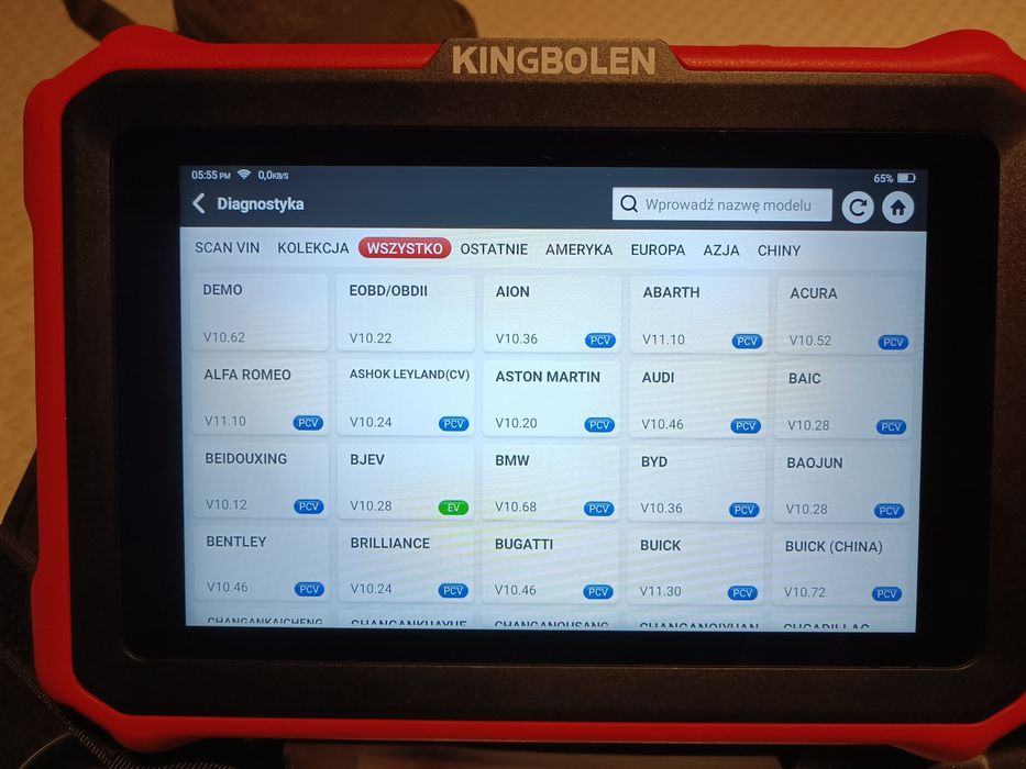 Interfejs diagnostyczny komputer kingbolen k8 pro dożywotnia aktualiz.