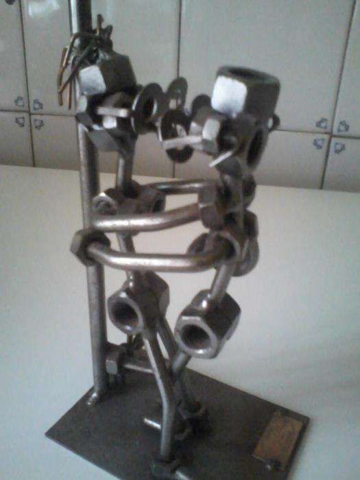 Estatua de metal hinz & kunst