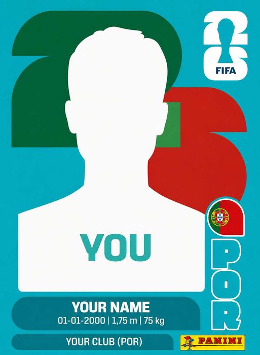 Faço cromos personalizados
