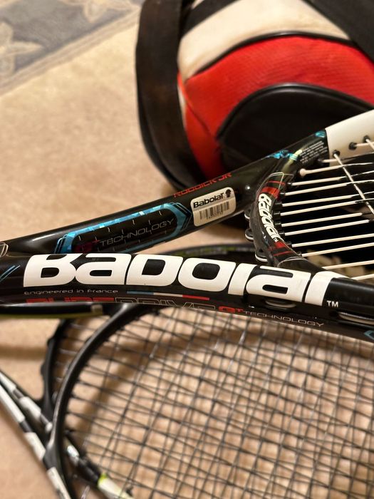 Zestaw tenisowy Plecak Babolat + 7 Rakiet (2x Head Graphene XT Speed)