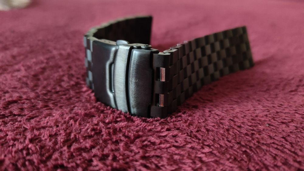 Bransoleta typ Strapcode Super Engineer 24 mm. CZARNA - wysyłka gratis