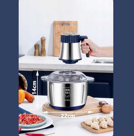 Rozdrabniacz siekacz do owoców warzyw mięsa 6 ostrzy 5l 500W