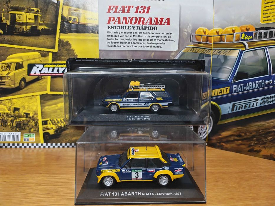 Fiat 131 Abarth + Fiat 131 Panorama -  Team Rally Olio 1:43