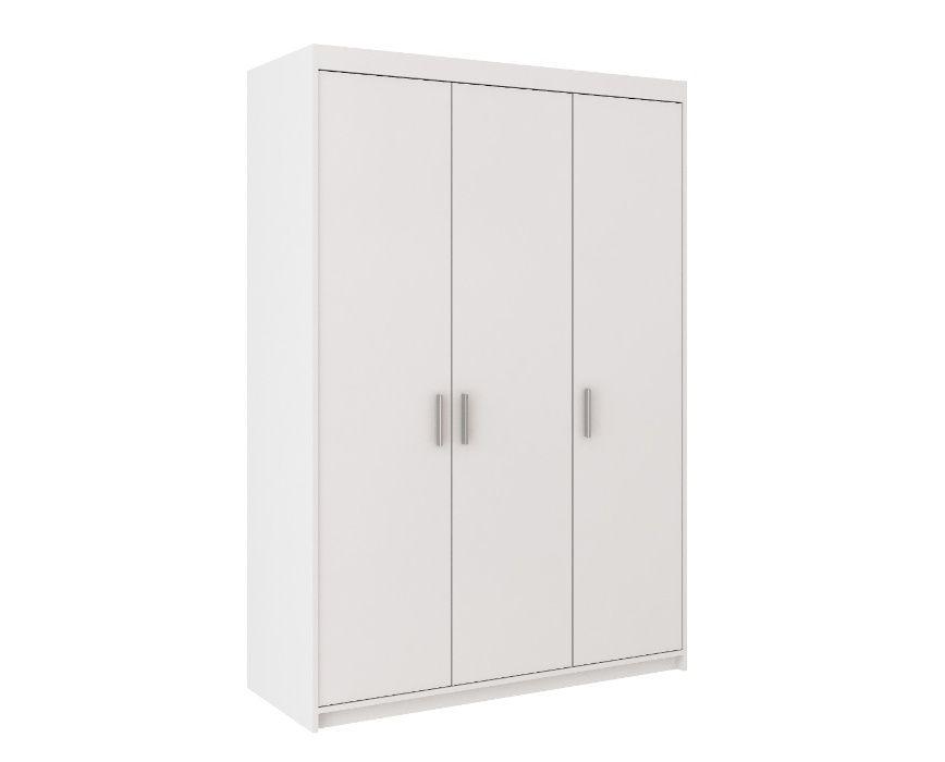 Meblościanka Salsa + Szafa Elena 3D - Biały Zestaw