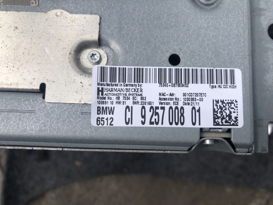 Bmw f10 f11 radio navi cic sprawne