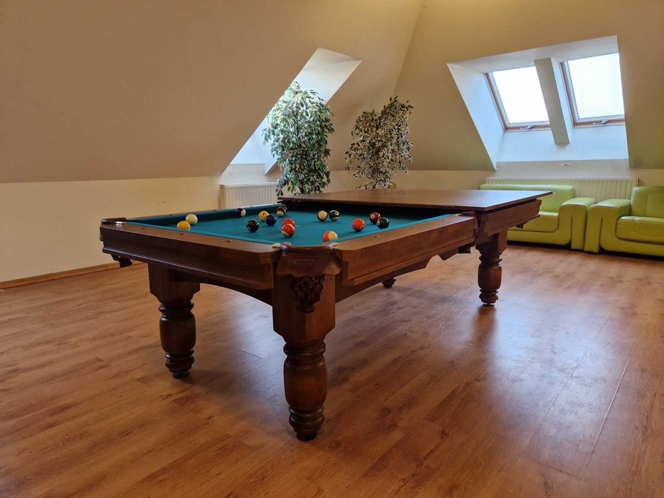 Stół do bilarda 3w1 stoły bilarde jadalniane ping pong płyta kamienna