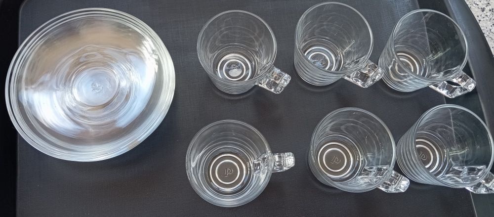 Conjunto de chávenas e pires pirex