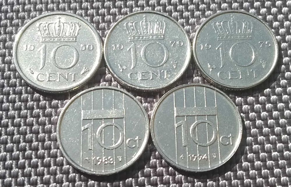 Коллекция монет Нидерландов 5шт за 45 грн