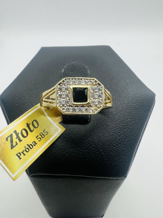 Złoty pierścionek próba 585