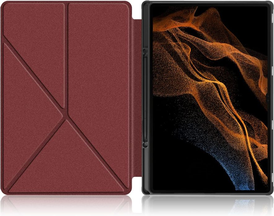 Etui do Samsung Galaxy Tab S8 Ultra 5G Skórzane Brązowe