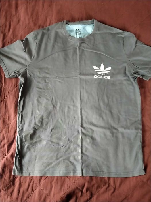 Adidas, koszulka/tshirt męska, grafitowa, Super, Polecam