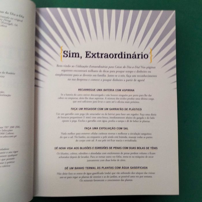 Utilizações Extraordinárias Para Coisas do Dia-a-Dia
