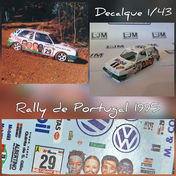 Vários decalque 1/43 Rally Portugal, Açores , Madeira