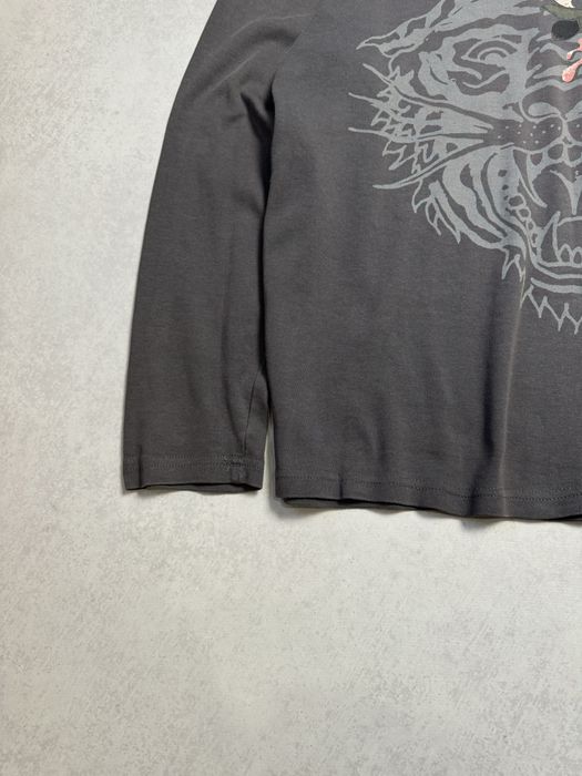 Лонгслив Ed Hardy made in USA женский Y2K с тигром (оригинал)