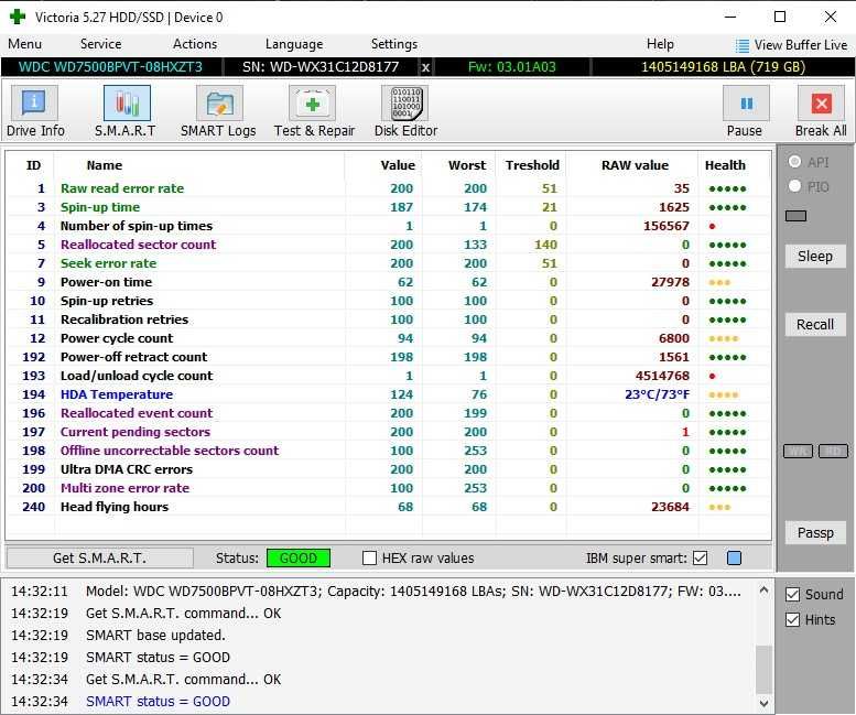Жорсткий диск Western Digital Blue 750GB, 2.5