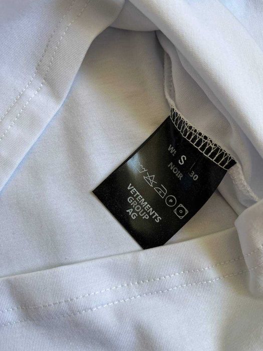 Біла Футболка Vetements з бірками (Ветмо)