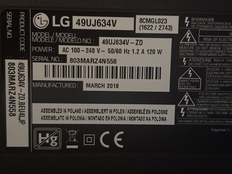 Lg 110 cm para Peças