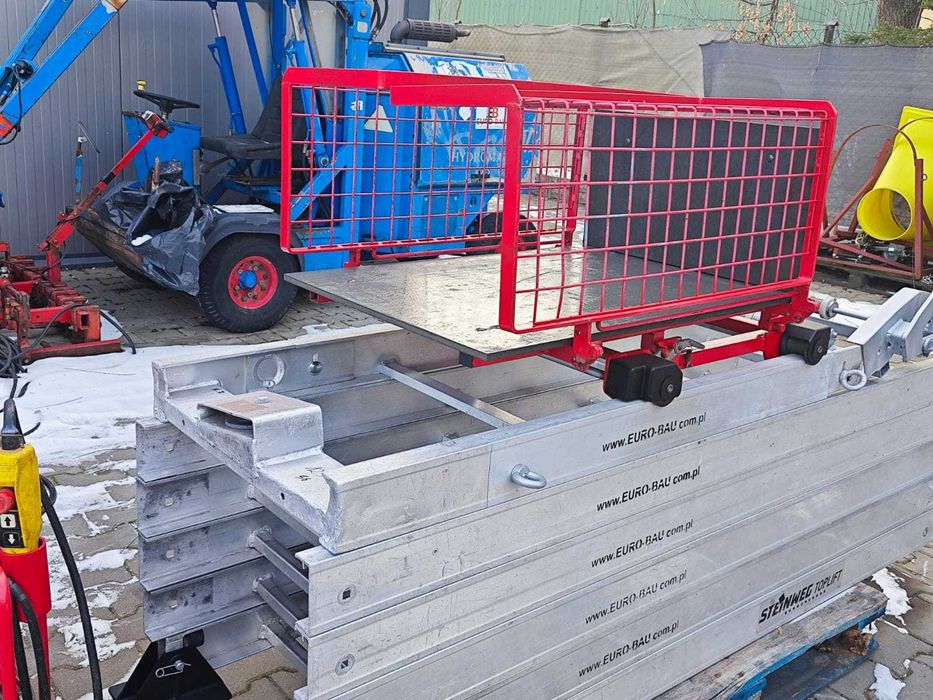 Winda drabina dekarska Steinweg 12m 230V wyciąg wciągarka dachowa do transportowania dachówki papy Nr37 Böcker
