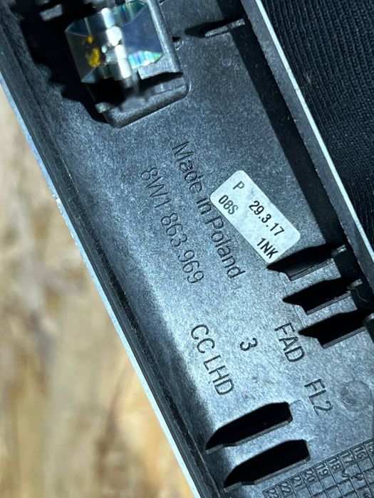 Декор/Вставки салону Audi a5 b9