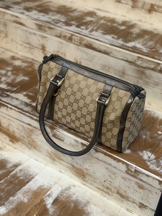 Gucci GG Canvas Boston Vintage | oryginalna torebka