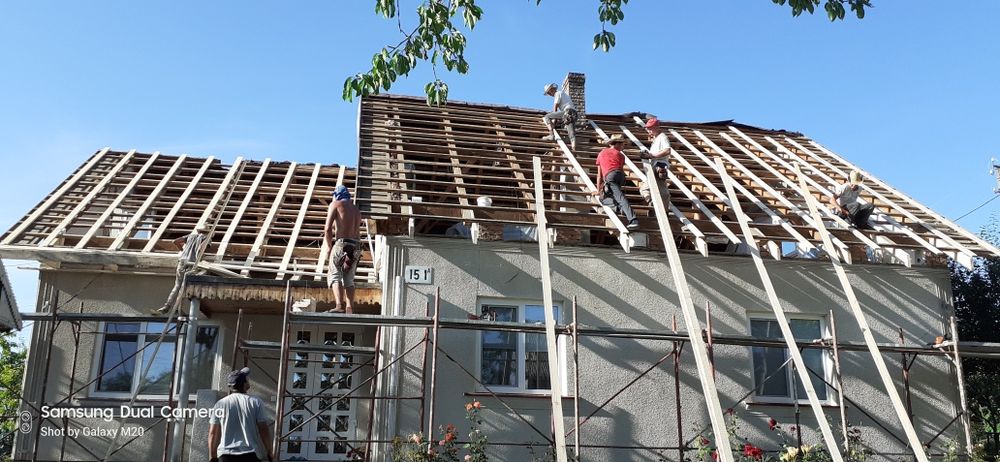 Перекрывание  старых крыш. Кровельные работы. Ремонт стропильной систе