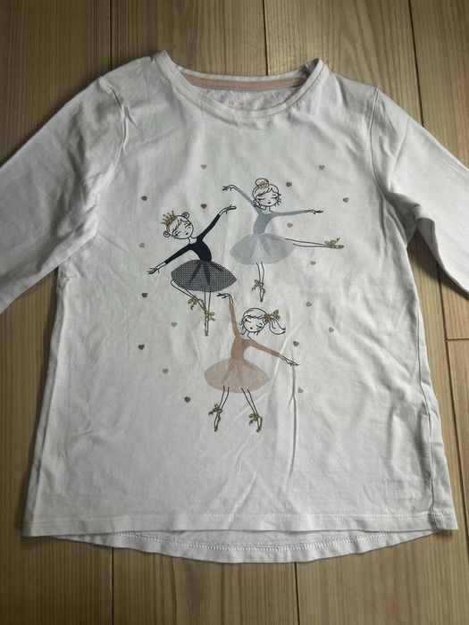 Bluzka z baletnicami 116/122 F&F