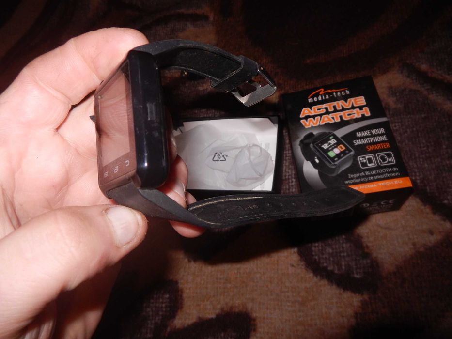 Wyprzedaż ->MEDIA-TECH SMARTWATCH MT849 CZARNY opis uszkodzony