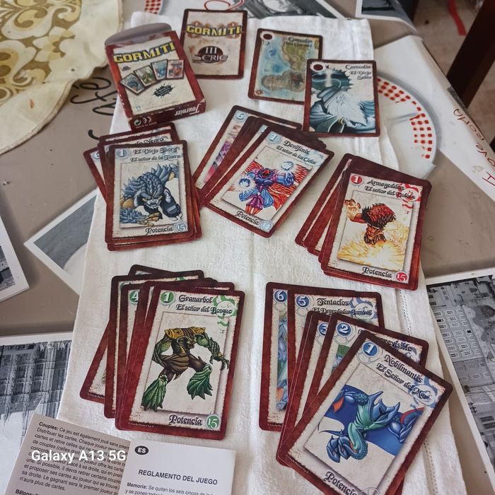 Cartas Gormiti - baralho 32 cartas