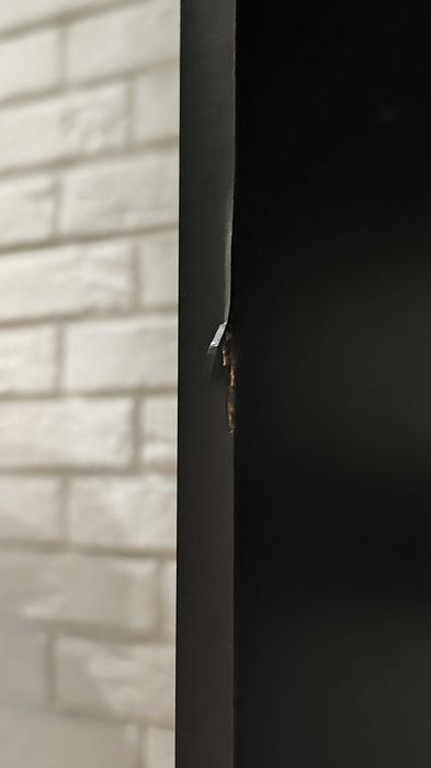 Biurko grafitowe z szafką i szufladą