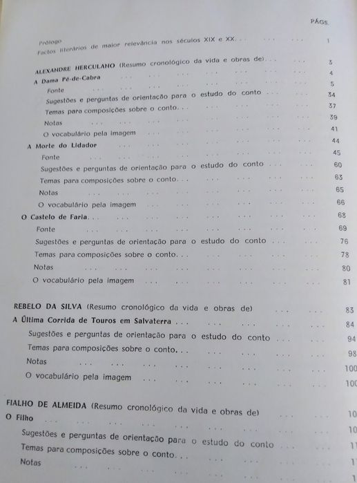 Antologia de lendas, narrativas e contos, do antigo 2° e 3° ciclos