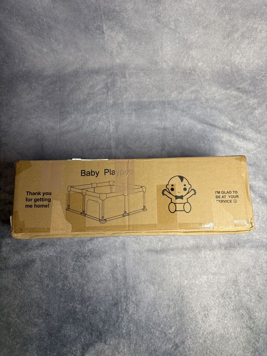 Kojec dla dziecka 124x124x63 cm składany z siatką Baby Playpen P1004