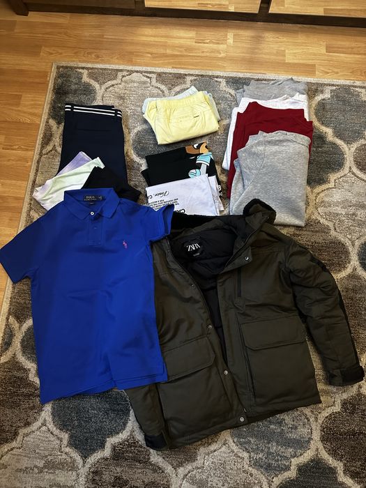 Paka ubran meskich zara disney ralph lauren koszulka polo kurtka zima