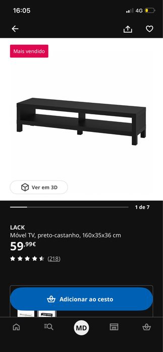 Movel TV Ikea LACK