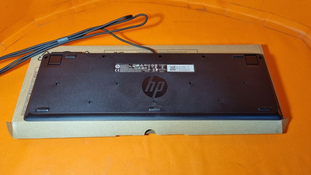 Teclado HP Z9H48AA USB Slim Smartcard — Novo, Caixa OEM, Layout PT