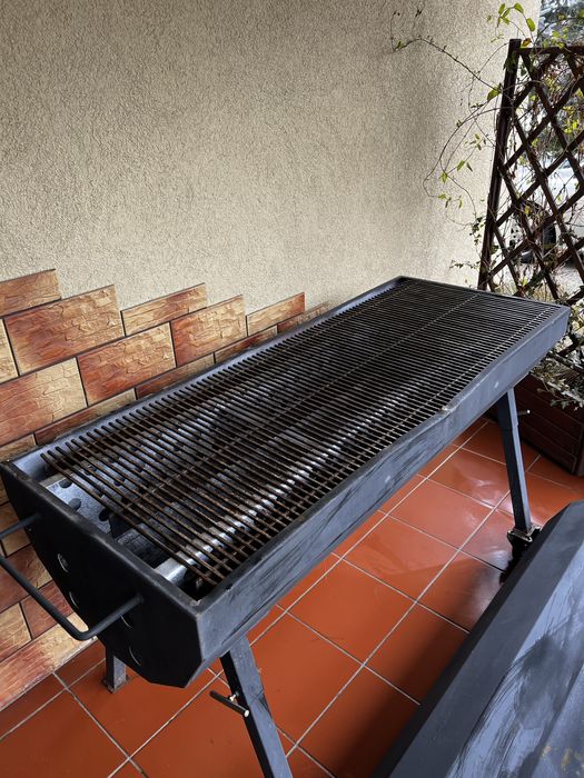 Grill na prosiaka 150cm. Solidny stalowy grill.