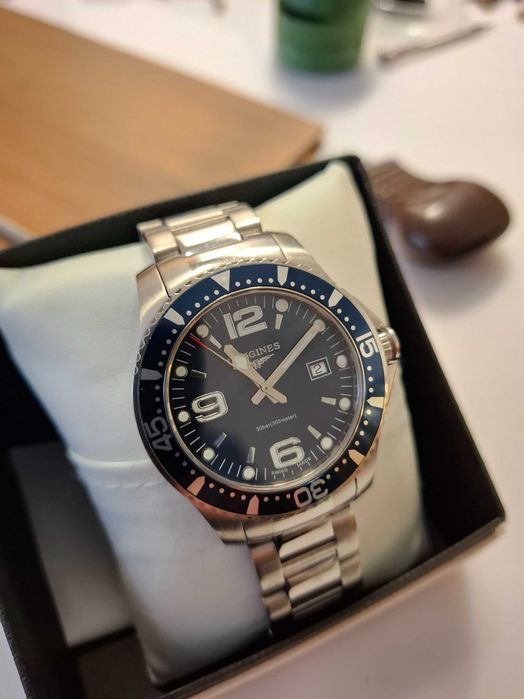 Longines HydroConquest L3.640.4  stan bdb 30BAR ze stali szlachetnej