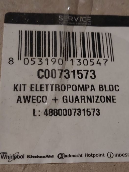 Hotpoin Ariston LFF 8M121  pompogrzałka zawór aqua stop