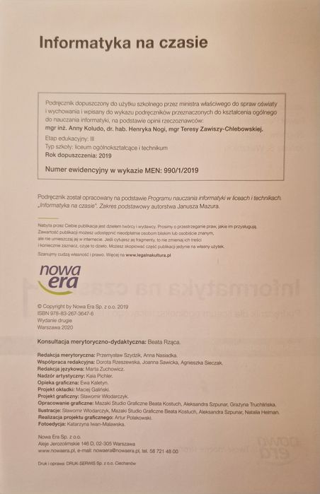 "Informatyka na czasie" 1