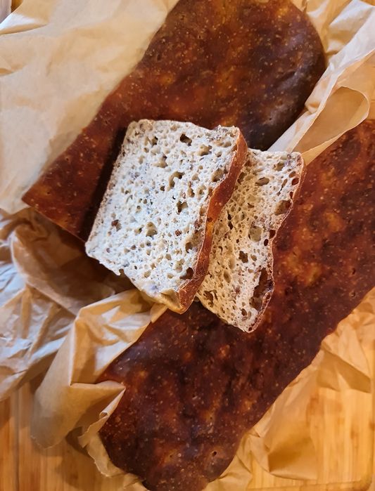 Chleb pszenno żytni siemię lniane