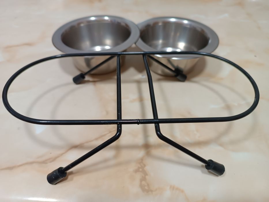 Миски сталеві на підставці для собаки або кішки Trixie 24830 0,2л/10см