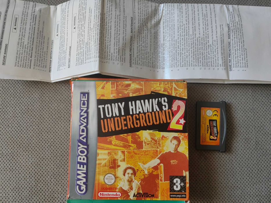 Tony Hawk's Pro Skater Underground 2 Nintendo Game Boy Advance 3xA bdb