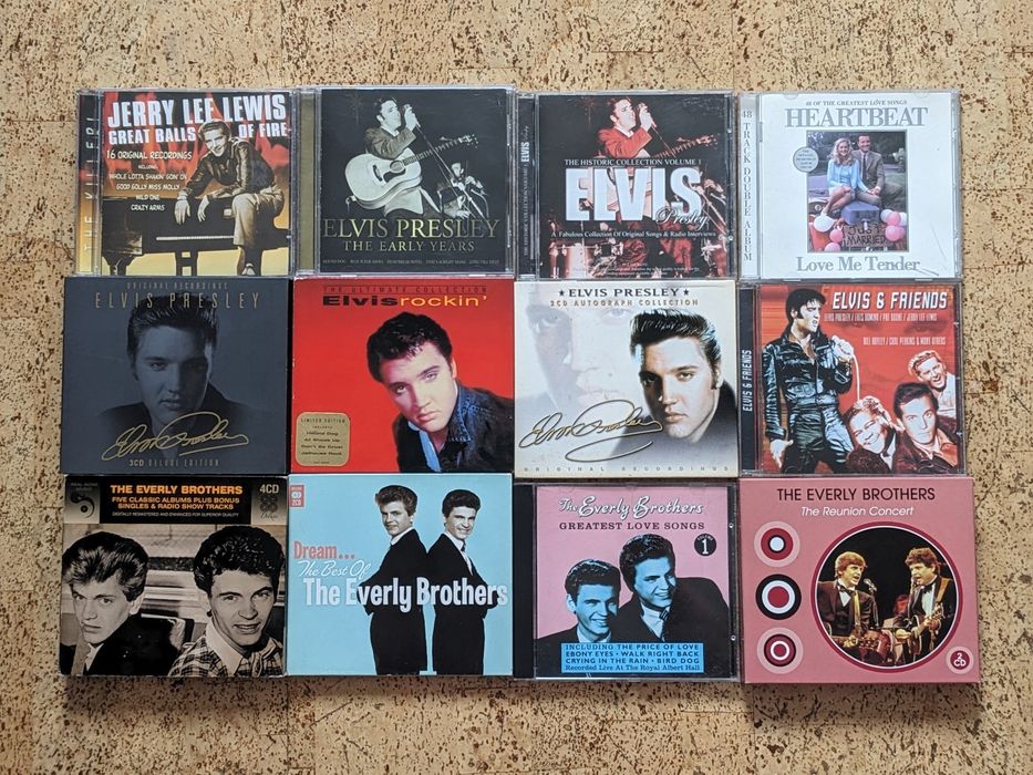 CD диски Roy Obrison, Elvis Presley, Johnny Cash, Buddy Holly, Supreme