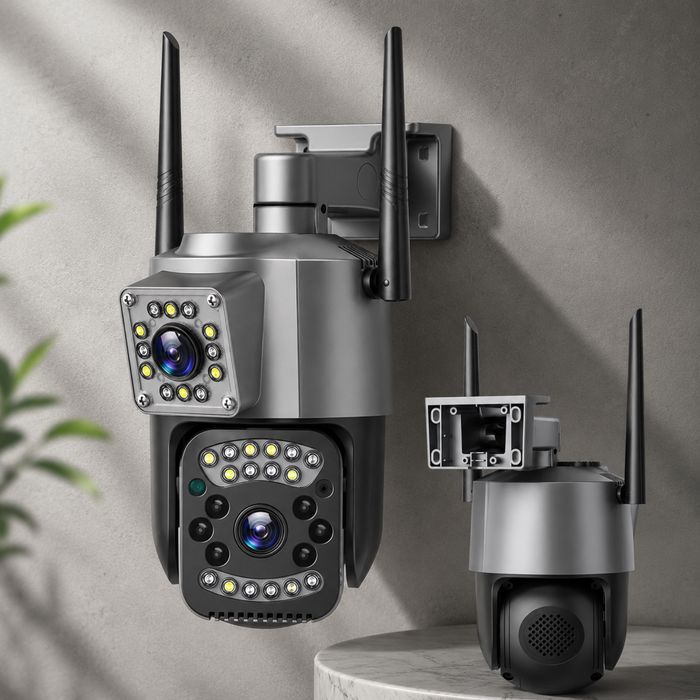 V380Pro SC03 Камера IP WIFI 4G вулична поворотна 4+4МП IP66: Нічне бачення