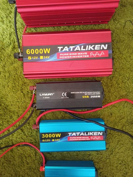 Інвертор TATALIKEN 6000 Ват Корея чиста сінусоїда червоний