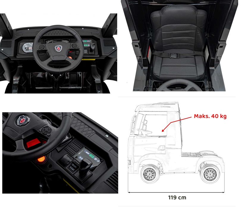 Pojazd 4x4 Scania R-SERIE Auto Autko samochód na akumulator dla dzieci
