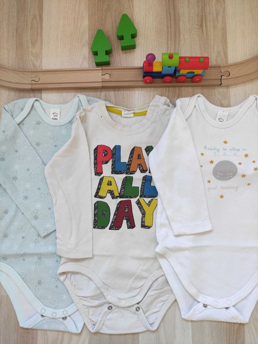 zestaw body długi rękaw r.92